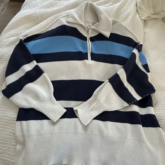 Aerie Beyond Quarter Zip Sweater Oversized - Picture 2 of 4